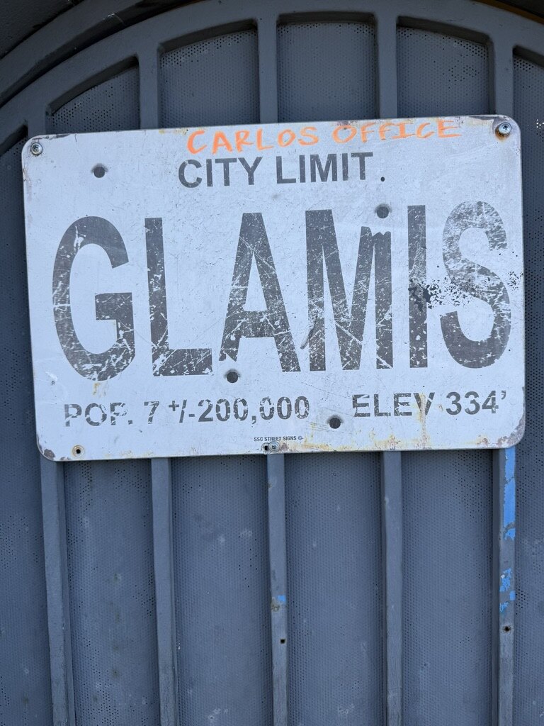 Glamis sign photo from the Whittier shop